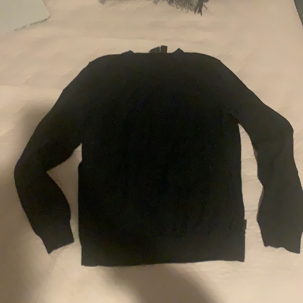 Black crew neck boss sweater